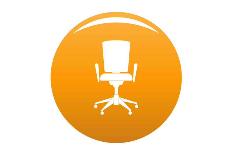 chair-with-back-icon-vector-orange