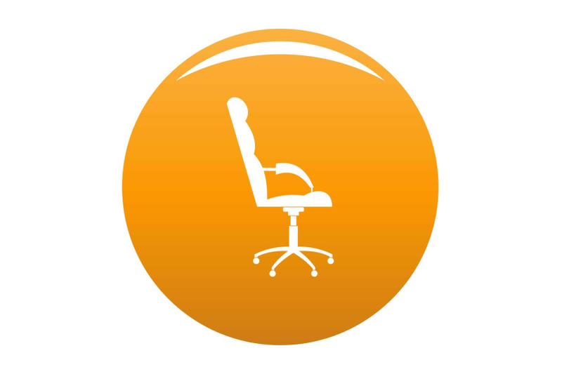 armchairwith-armrests-icon-vector-orange