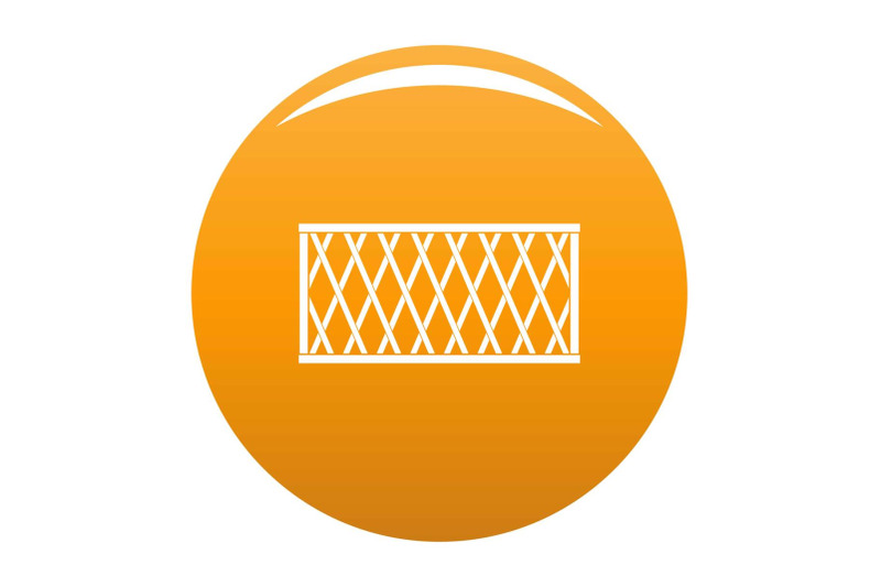 fence-icon-vector-orange