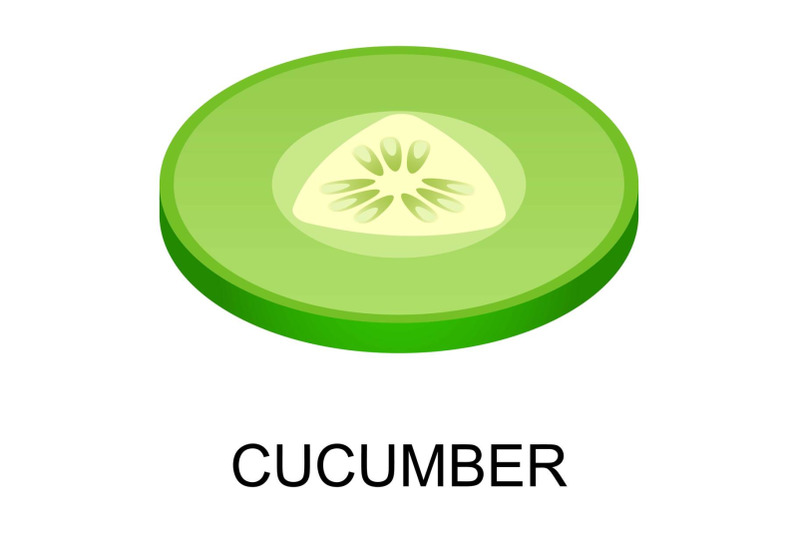 cut-cucumber-icon-isometric-style