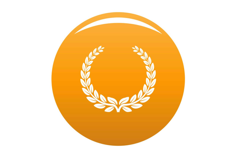 anniversary-wreath-icon-vector-orange