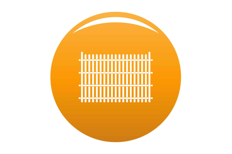 country-fence-icon-vector-orange