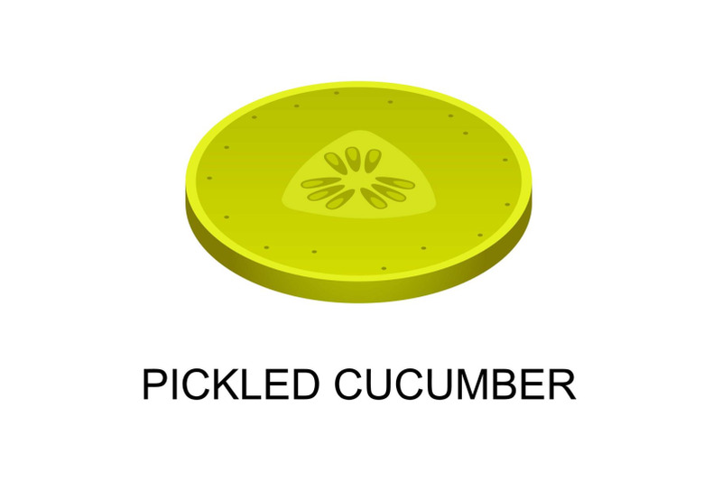 sliced-pickled-cucumber-icon-isometric-style