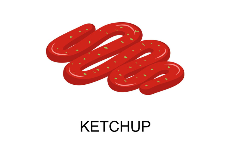 ketchup-icon-isometric-style