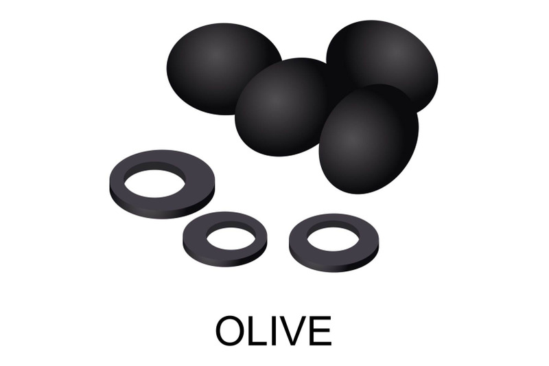 olive-icon-isometric-style