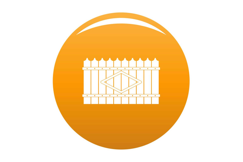 wooden-peak-fence-icon-vector-orange