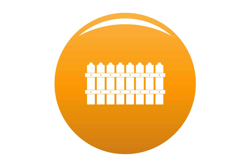 low-fence-icon-vector-orange