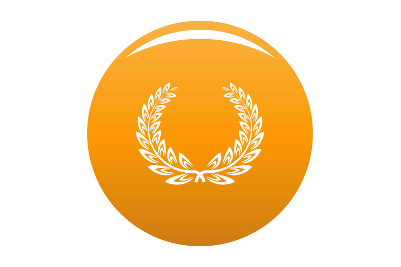 certified-wreath-icon-vector-orange