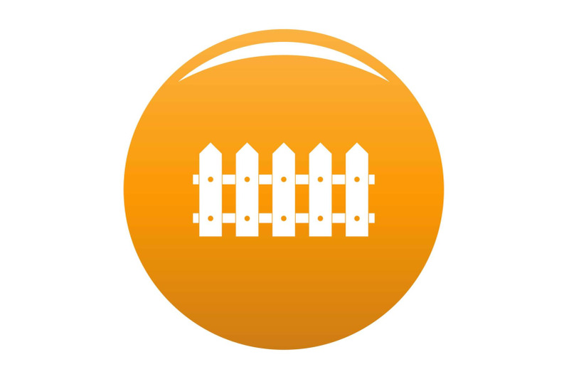 rare-fence-icon-vector-orange