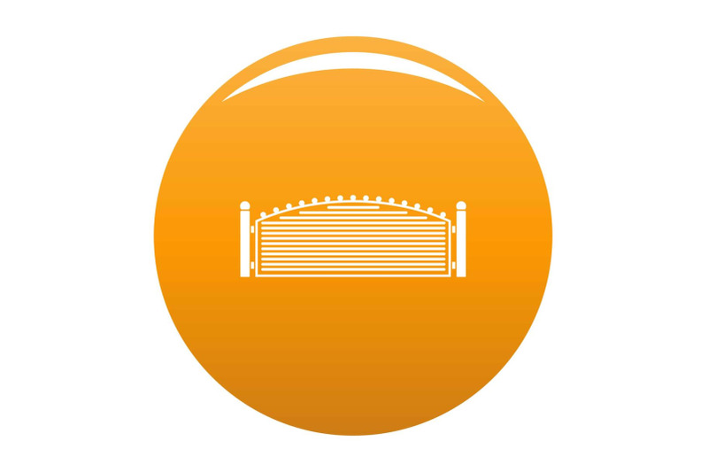 metal-fence-icon-vector-orange