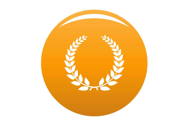 champion-wreath-icon-vector-orange