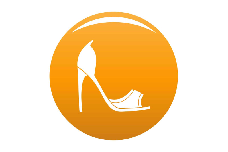 woman-shoes-icon-vector-orange