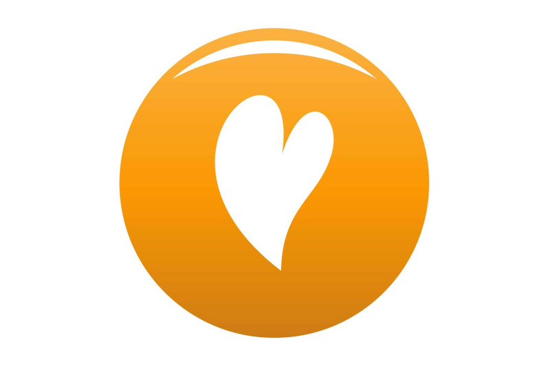 deaf-heart-icon-vector-orange