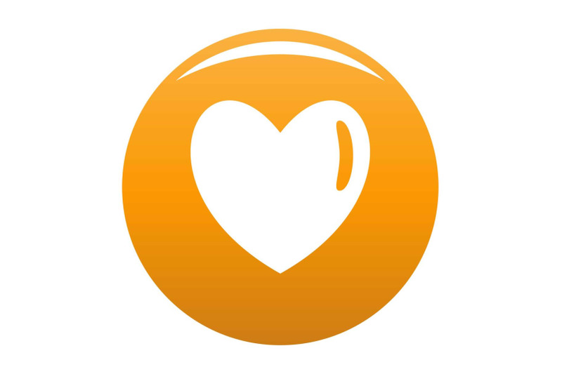 warm-human-heart-icon-vector-orange
