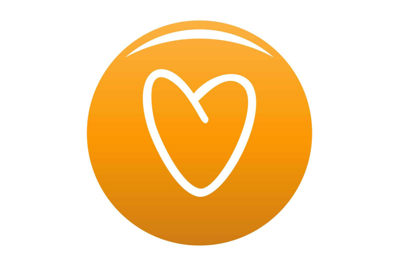 golden-heart-icon-vector-orange