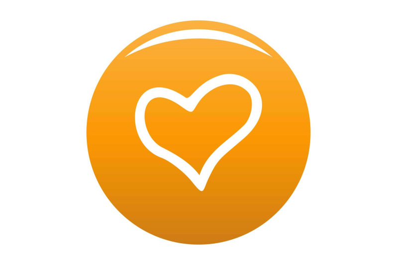 faithful-heart-icon-vector-orange