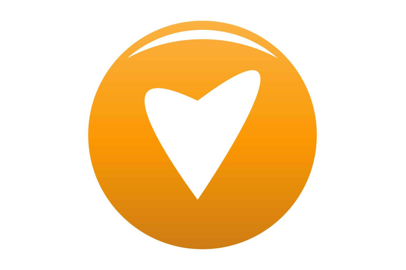 gentle-heart-icon-vector-orange
