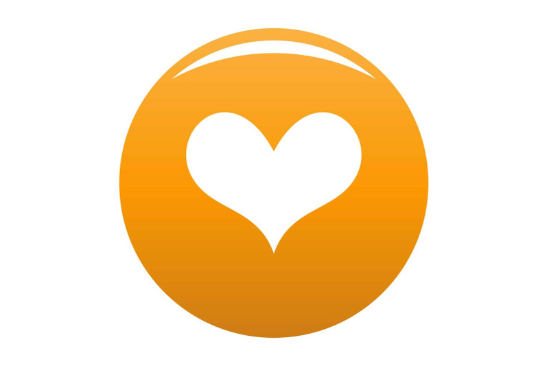 gustatory-heart-icon-vector-orange