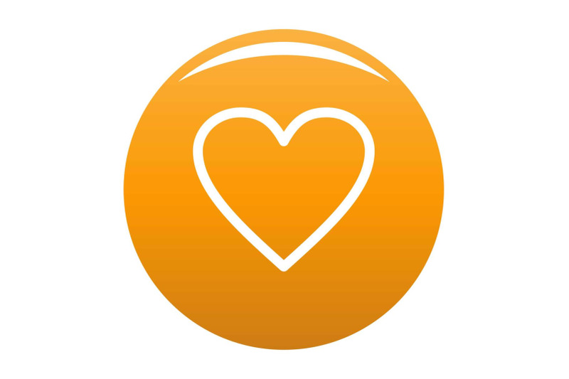 ardent-heart-icon-vector-orange