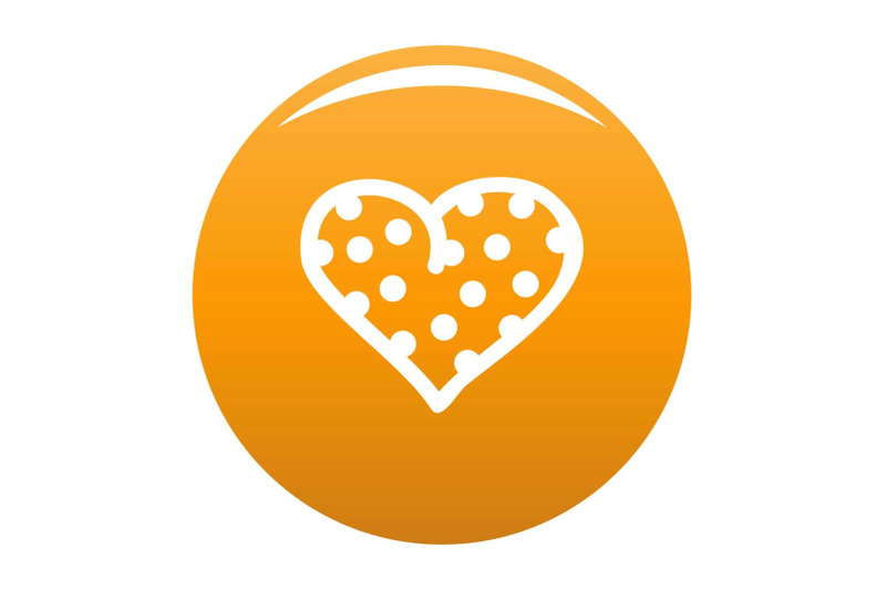 pea-heart-icon-vector-orange
