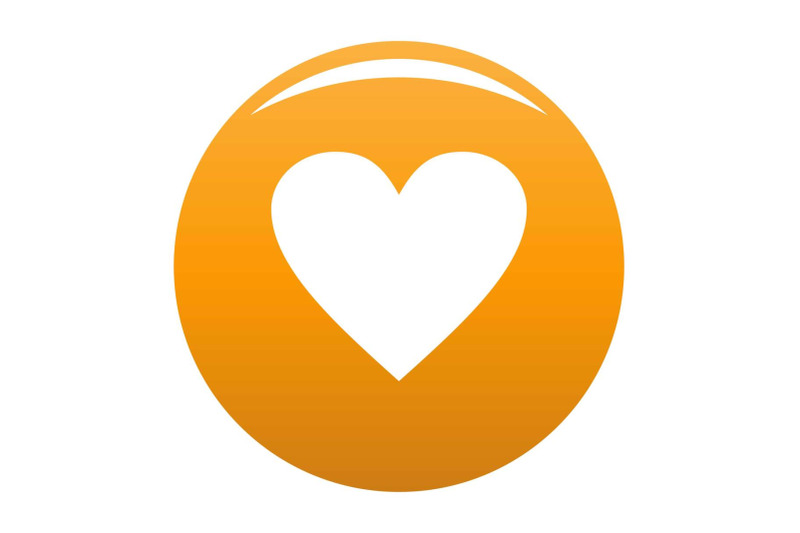 dull-heart-icon-vector-orange