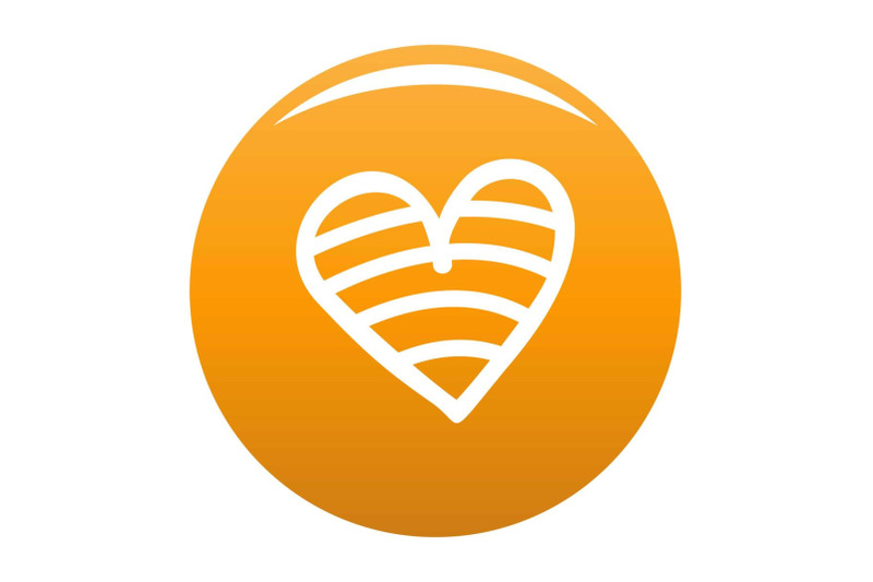 new-heart-icon-vector-orange