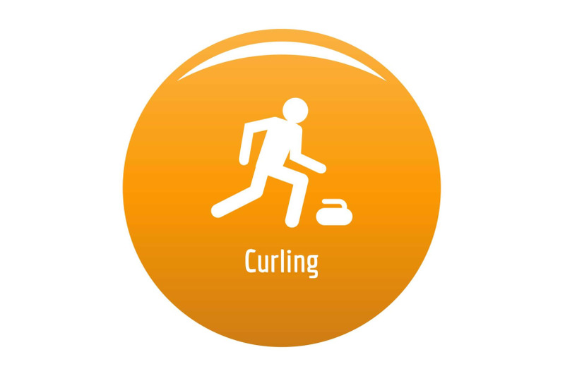 curling-icon-vector-orange