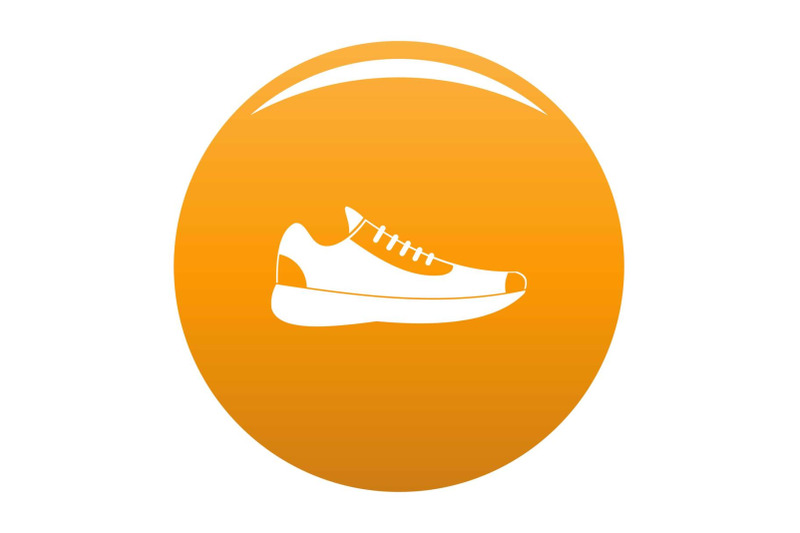 sneakers-icon-vector-orange