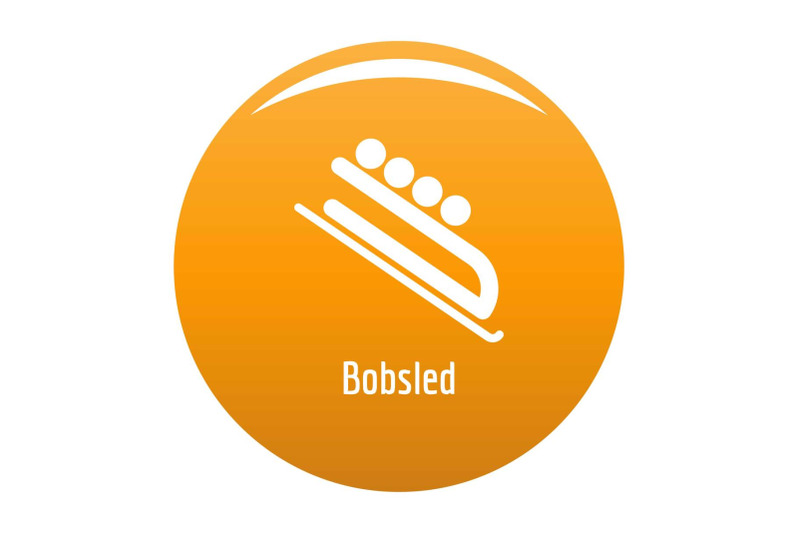 bobsled-icon-vector-orange