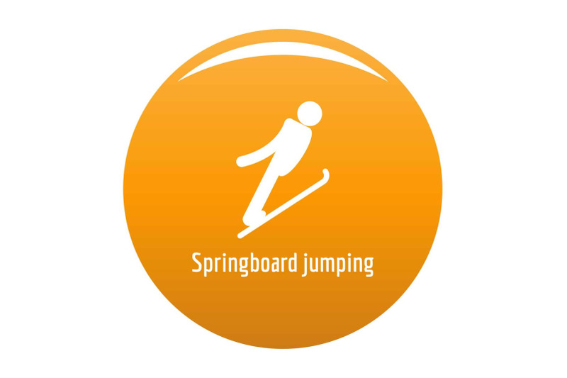 springboard-jumping-icon-vector-orange