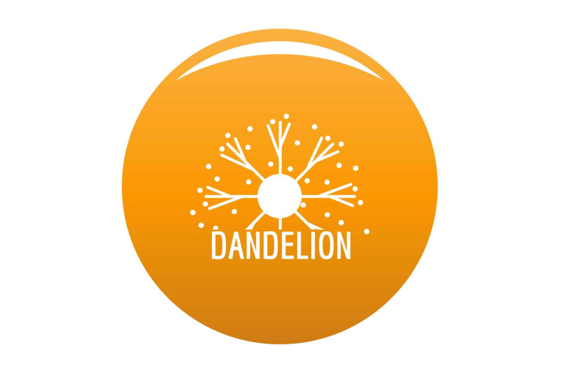 dandelion-logo-icon-vector-orange