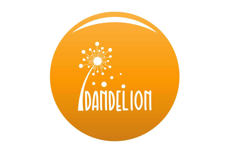 forest-dandelion-logo-icon-vector-orange