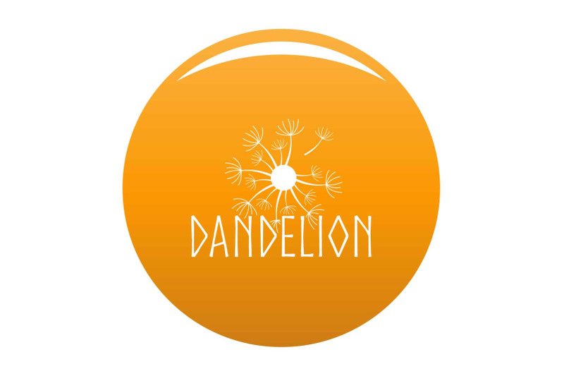 blooming-dandelion-logo-icon-vector-orange