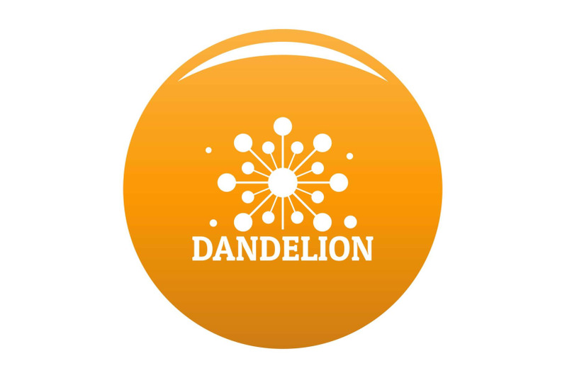 growing-dandelion-logo-icon-vector-orange