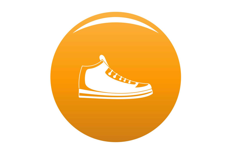 sneakers-icon-vector-orange