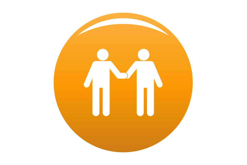 agreement-icon-vector-orange