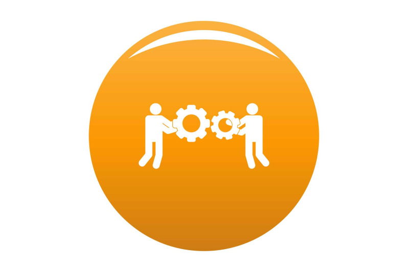 employee-with-gear-icon-vector-orange