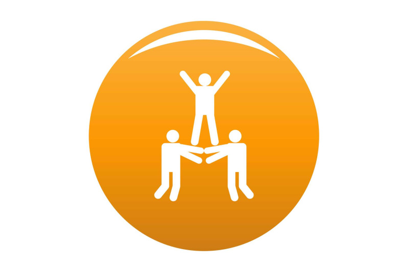 happy-teamwork-icon-vector-orange