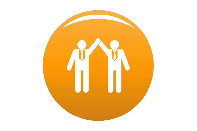 partnership-icon-vector-orange