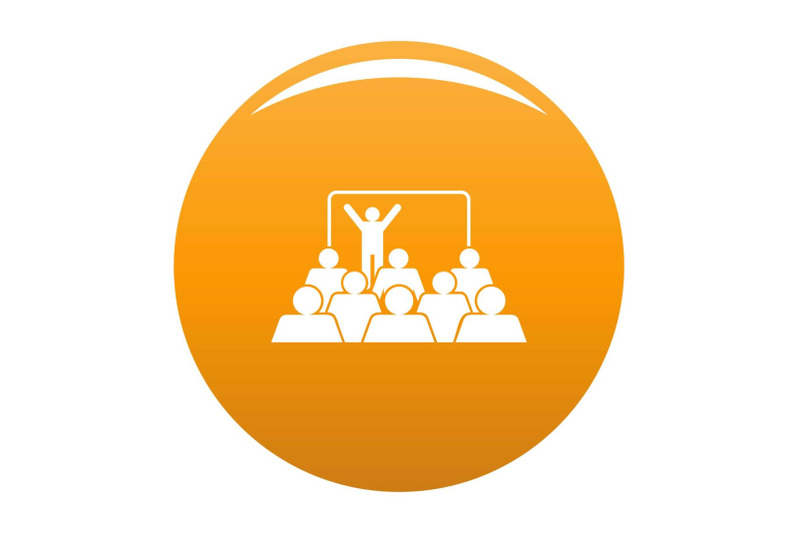 presentation-icon-vector-orange