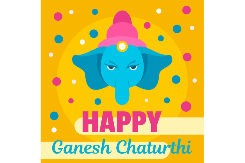 happy-ganesh-chaturthi-background-flat-style