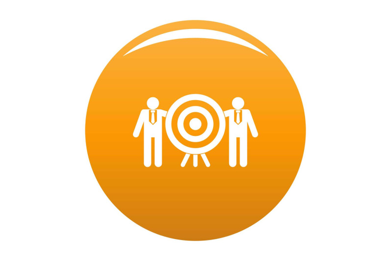 company-target-icon-vector-orange