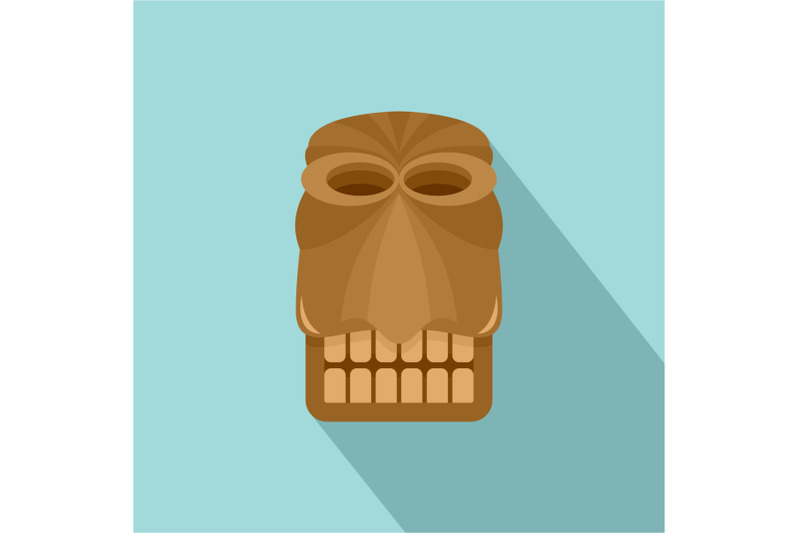 hawaii-traditional-idol-icon-flat-style