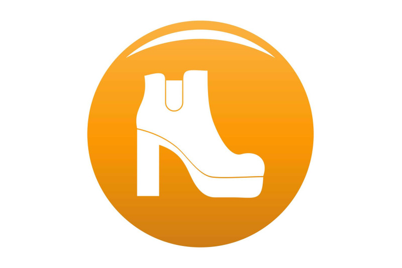 woman-shoes-icon-vector-orange