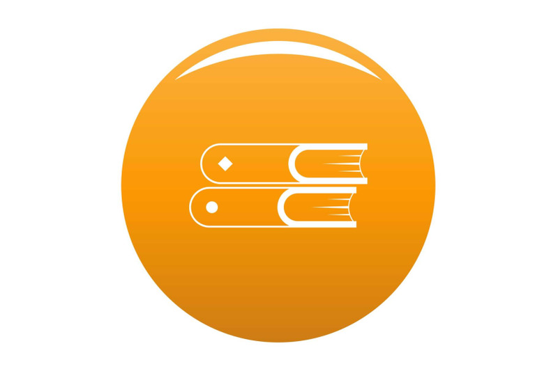 book-two-icon-vector-orange