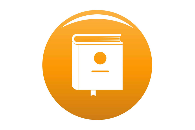 book-encyclopedia-icon-vector-orange