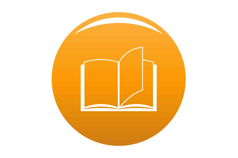 book-page-icon-vector-orange