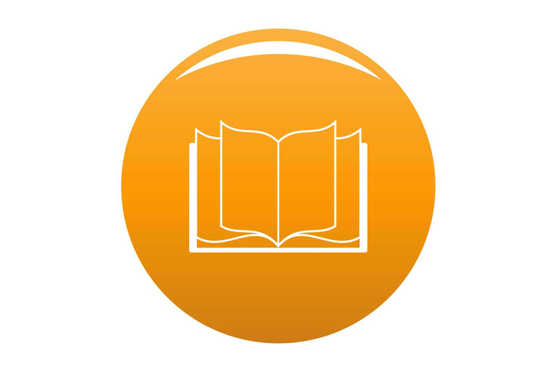 book-learning-icon-vector-orange