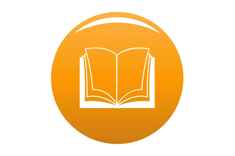 book-dictionary-icon-vector-orange