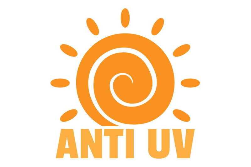 anti-uv-sun-logo-flat-style